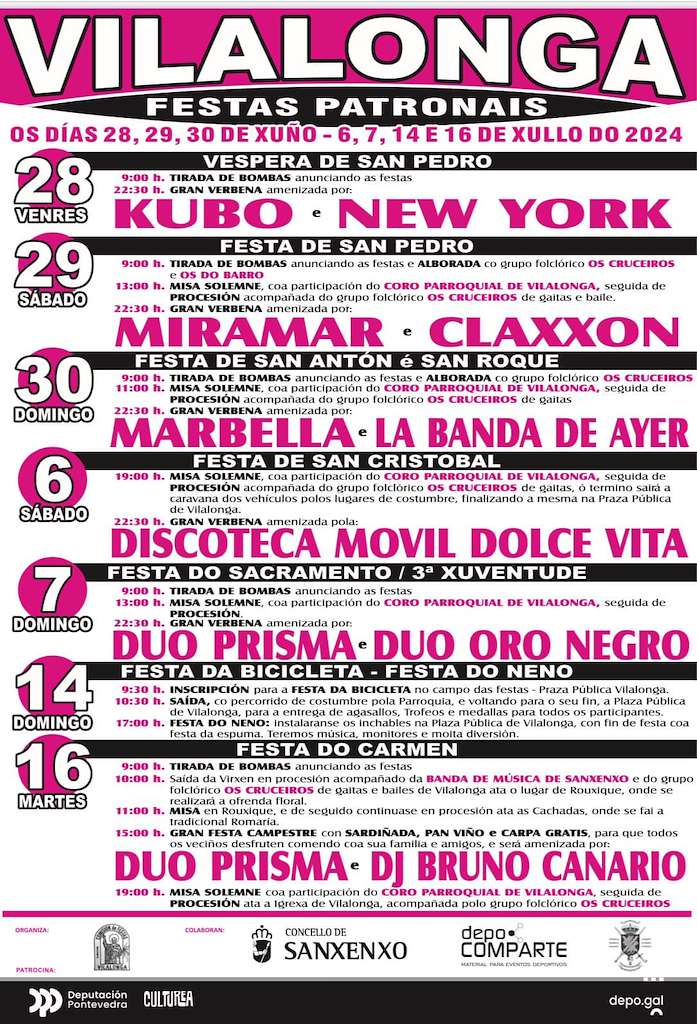 Festas Patronais de Vilalonga  en Sanxenxo
