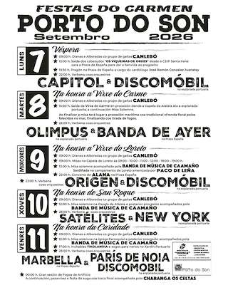 Festas Patronais do Son - Virxe do Carme