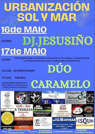 Fechas, información, programa, cartel, imágenes, mapa y ubicación de Festas Urbanizacion Sol y Mar (2026)  en  Arteixo