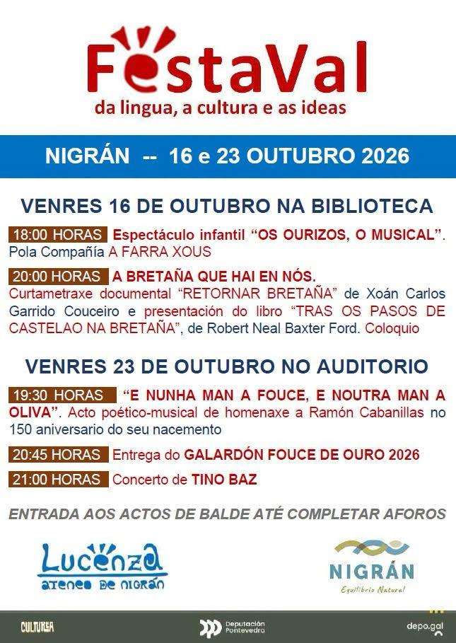 Cartel de FestaVal da lingua, a cultura e as ideas