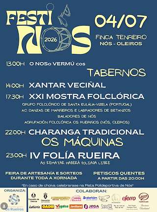 Fechas, información, programa, cartel, imágenes, mapa y ubicación de Festi Nós (2026)  en  Oleiros