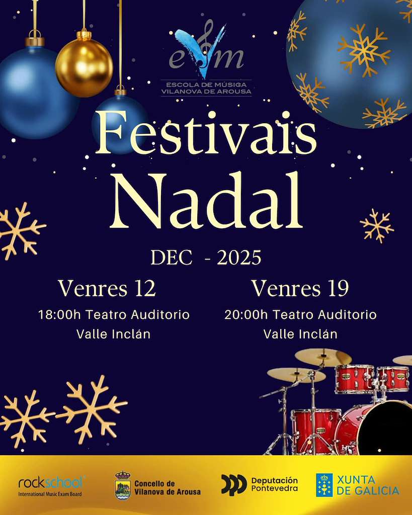 Festivales de Navidad de la Escuela de Música en Vilanova de Arousa