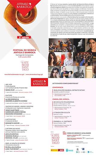 Festival Ateneo Barroco en Santiago de Compostela