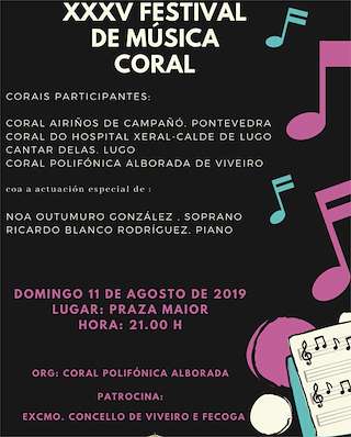 XL Festival de Música Coral en Viveiro