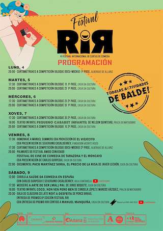 Festival RIR- VIII Festival Internacional de Curtas de Comedia en Allariz