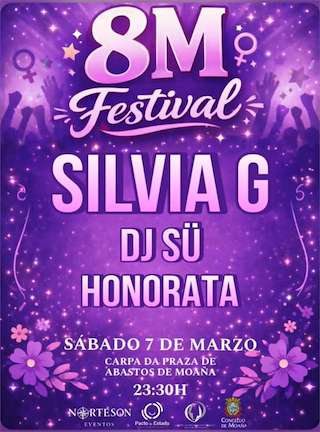 Fechas, información, programa, cartel, imágenes, mapa y ubicación de Festival 8M (2026)  en  Moaña