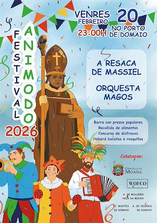 Fechas, información, programa, cartel, imágenes, mapa y ubicación de Festival Animodo Domaio (2026)  en  Moaña