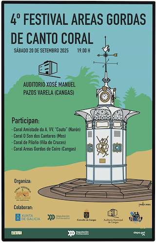 Fechas, información, programa, cartel, imágenes, mapa y ubicación de IV Festival Areas Gordas de Canto Coral  en  Cangas de Morrazo
