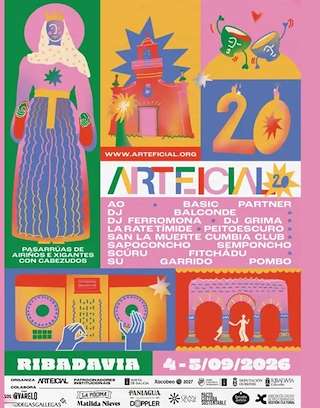 Fechas, información, programa, cartel, imágenes, mapa y ubicación de XX Festival Arteficial (2026) en Ribadavia