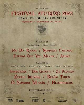 Fechas, información, programa, cartel, imágenes, mapa y ubicación de Festival Aturuxo  en  Ourol