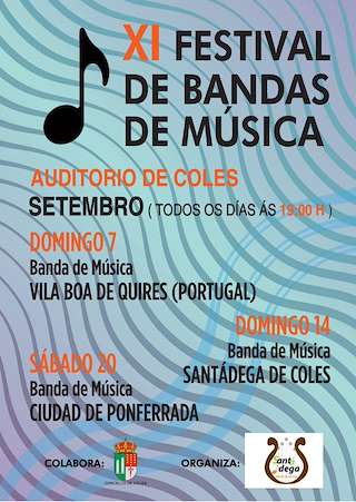 Fechas, información, programa, cartel, imágenes, mapa y ubicación de Festival Bandas de Música  en  Coles