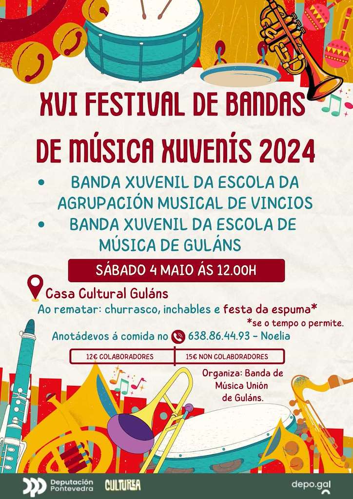 XVI Festival Bandas Xuvenís de Guláns (2024) en Ponteareas