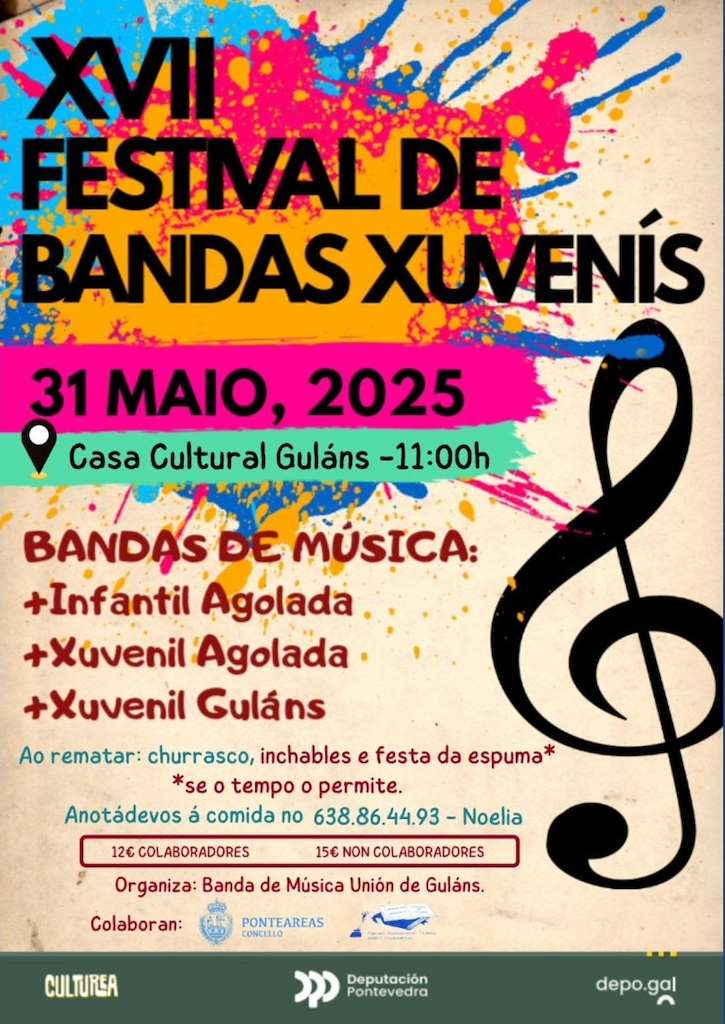 XVI Festival Bandas Xuvenís de Guláns (2024) en Ponteareas