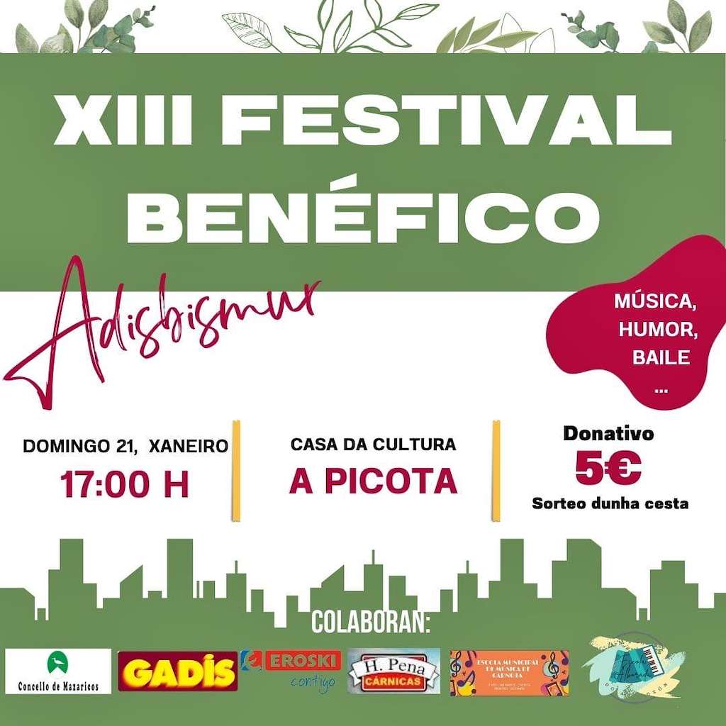 XIII Festival Benéfico Adisbismur en Mazaricos