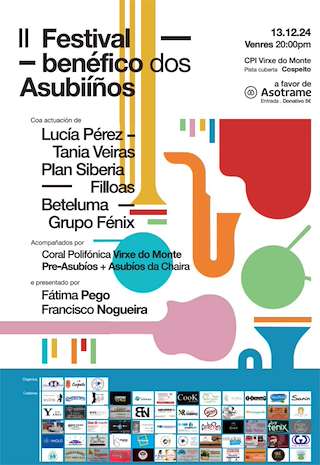 Fechas, información, programa, cartel, imágenes, mapa y ubicación de II Festival Benéfico Asubiíños  en  Cospeito