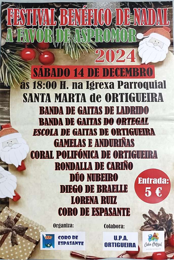 Festival Benéfico de Nadal  en Ortigueira