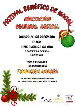 Fechas, información, programa, cartel, imágenes, mapa y ubicación de Festival Benéfico de Navidad (2025)  en  A Rúa