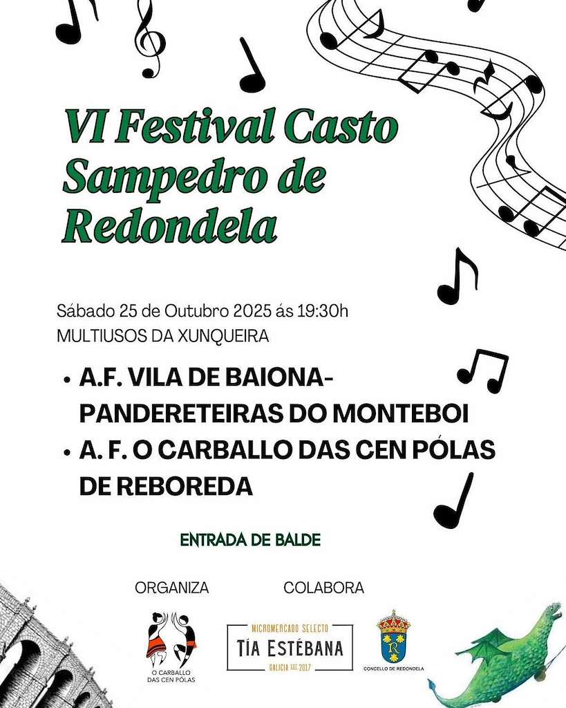VI Festival Casto Sampedro (2025) en Redondela