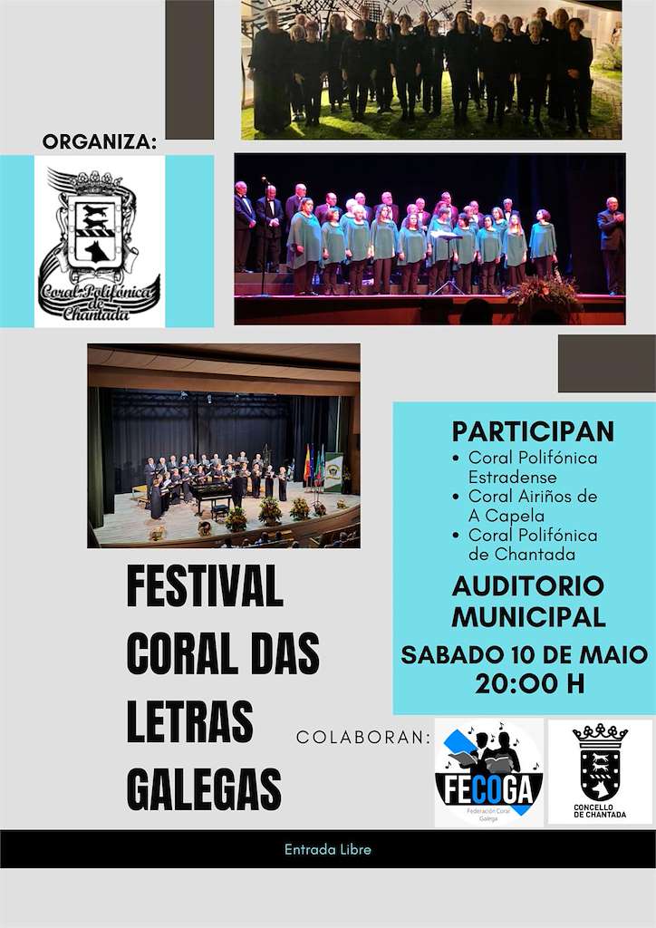 Festival Coral das Letras Galegas (2025) en Chantada