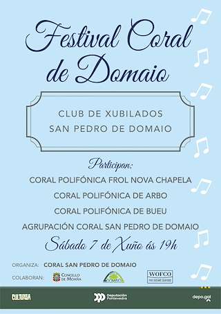 Fechas, información, programa, cartel, imágenes, mapa y ubicación de 
Festival Coral de Domaio  en  Moaña
