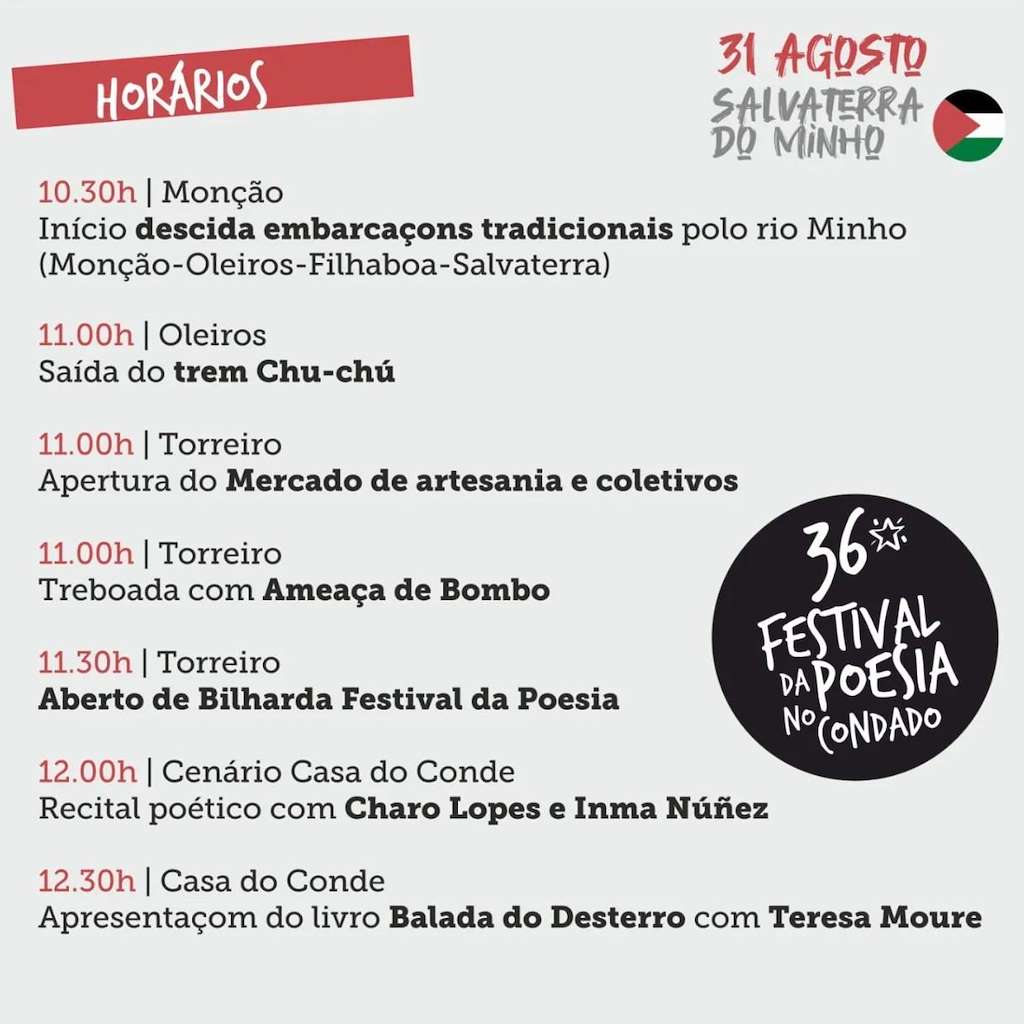 XXXVI Festival da Poesía no Condado en Salvaterra do Miño