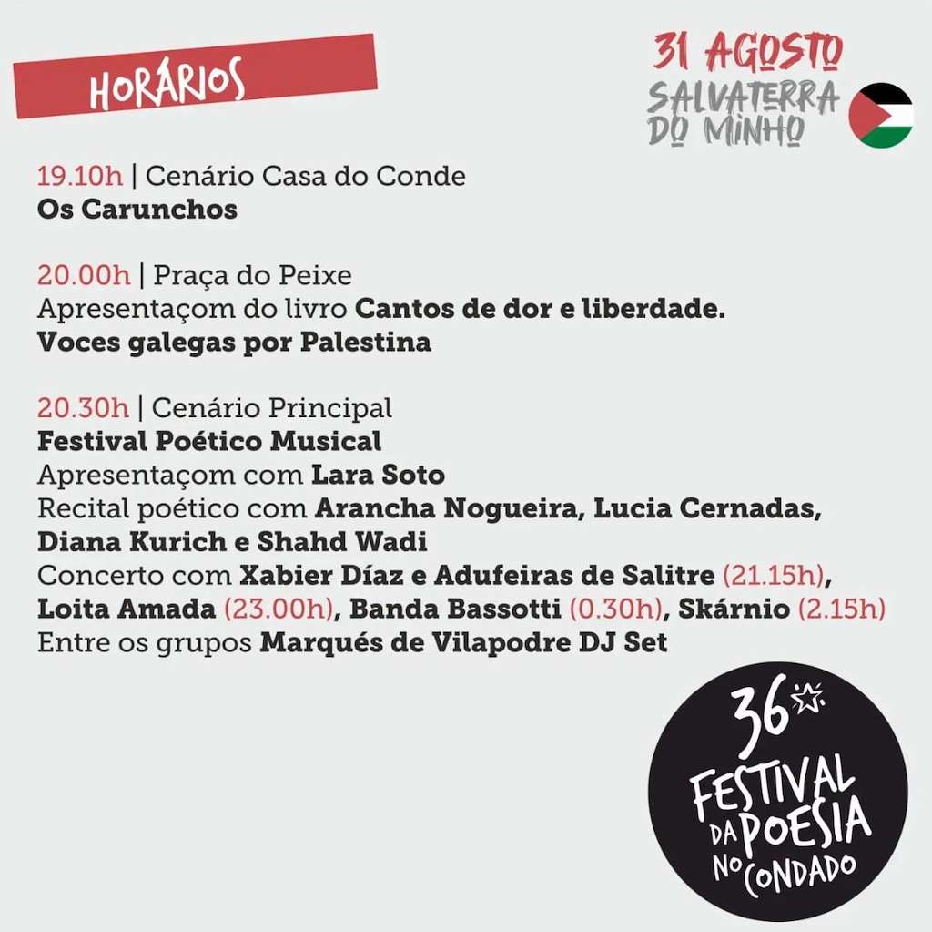 XXXVI Festival da Poesía no Condado (2024) en Salvaterra do Miño