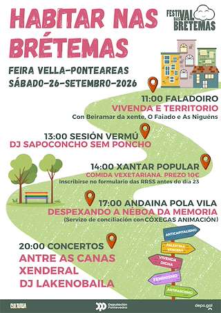 Fechas, información, programa, cartel, imágenes, mapa y ubicación de Festival das Brétemas (2026) en Ponteareas