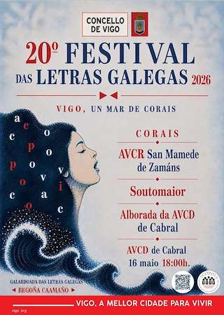Fechas, información, programa, cartel, imágenes, mapa y ubicación de XX Festival das Letras Galegas de Cabral (2026)  en  Vigo