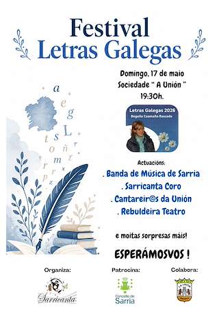 Fechas, información, programa, cartel, imágenes, mapa y ubicación de Festival das Letras Galegas Sarricanta (2026)  en  Sarria