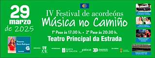 Fechas, información, programa, cartel, imágenes, mapa y ubicación de IV Festival de Acordeóns Música no Camiño  en  A Estrada