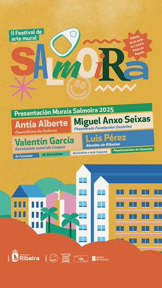 Fechas, información, programa, cartel, imágenes, mapa y ubicación de II Festival de Arte Mural Salmoira  en  Ribeira