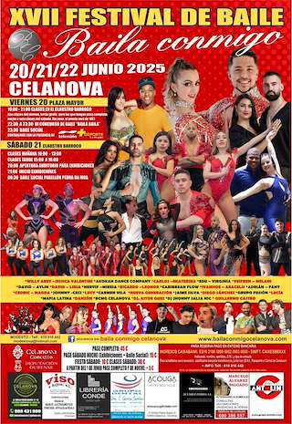 Fechas, información, programa, cartel, imágenes, mapa y ubicación de XVII Festival de Baile Baila Conmigo  en  Celanova