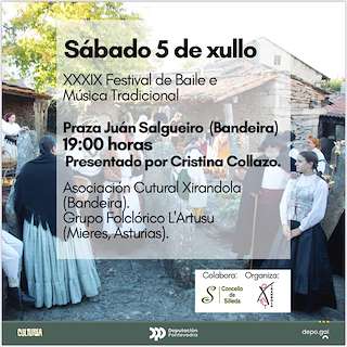 Fechas, información, programa, cartel, imágenes, mapa y ubicación de XXXIX Festival de Baile e Música Tradicional Xirandola  en  Silleda