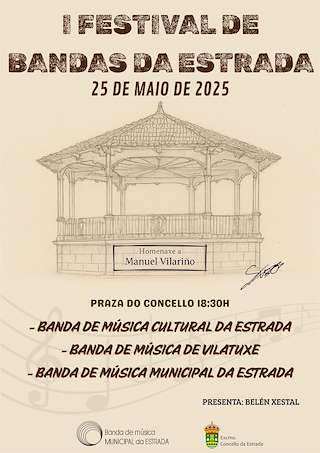 Fechas, información, programa, cartel, imágenes, mapa y ubicación de I Festival de Bandas   en  A Estrada