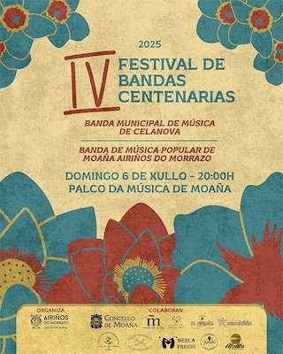 Fechas, información, programa, cartel, imágenes, mapa y ubicación de IV Festival de Bandas Centenarias  en  Moaña