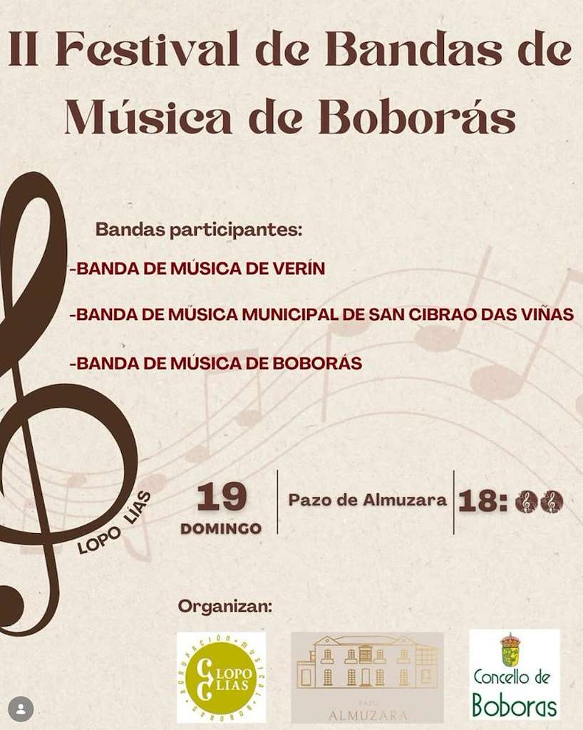 II Festival de Bandas de Música (2026) en Boborás