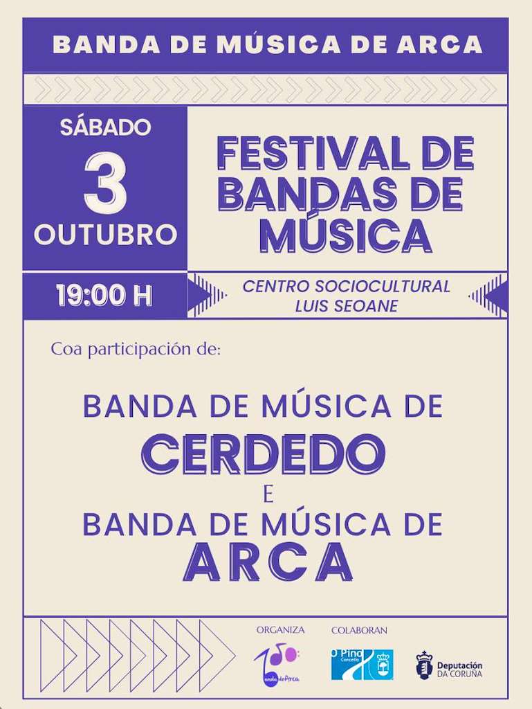 Festival de Bandas de Música de Arca (2026) en O Pino