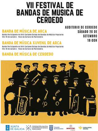 Fechas, información, programa, cartel, imágenes, mapa y ubicación de VII Festival de Bandas de Música de Cerdedo