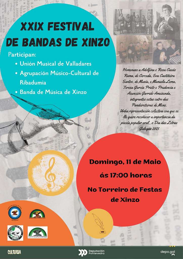 XXIX Festival de Bandas de Música de Xinzo (2025) en Ponteareas