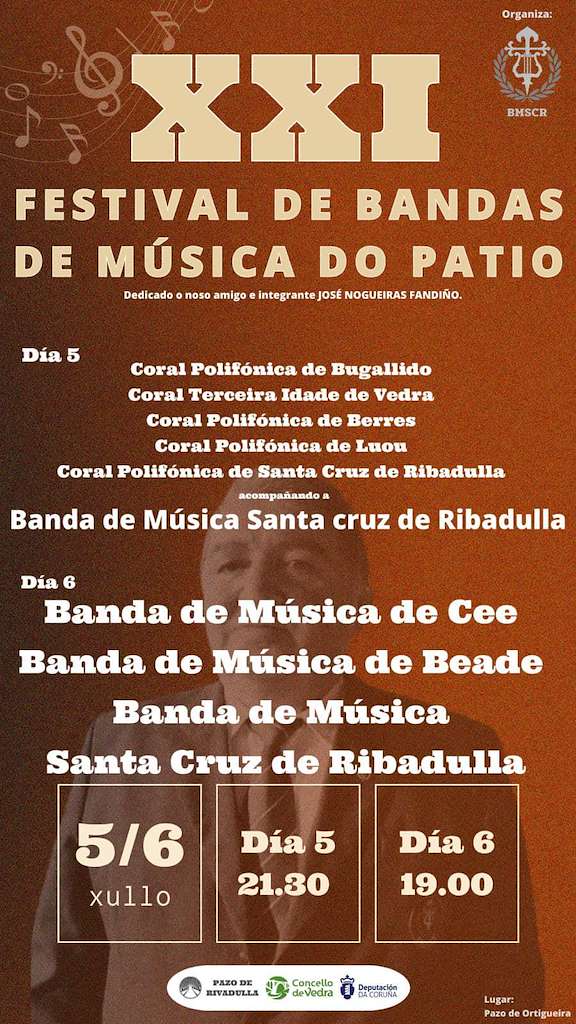XX Festival de Bandas de Música do Patio en Vedra