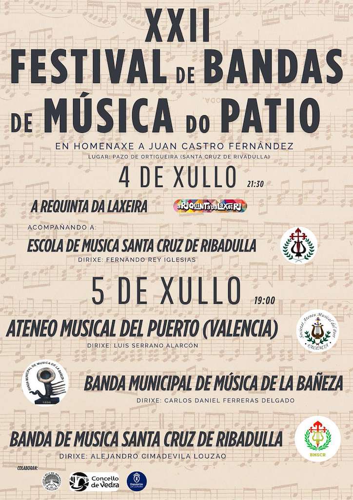 XX Festival de Bandas de Música do Patio en Vedra