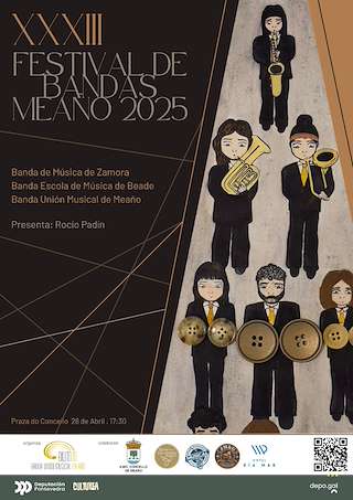 Fechas, información, programa, cartel, imágenes, mapa y ubicación de XXXIII Festival de Bandas de Música  en  Meaño