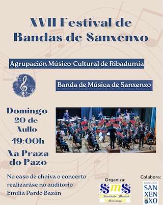 Fechas, información, programa, cartel, imágenes, mapa y ubicación de XVII Festival de Bandas de Música  en  Sanxenxo