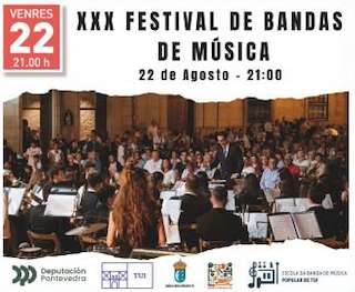 Fechas, información, programa, cartel, imágenes, mapa y ubicación de XXX Festival de Bandas de Música  en  Tui