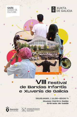 Fechas, información, programa, cartel, imágenes, mapa y ubicación de VIII Festival de Bandas Infantís e Xuvenís de Galicia  en  Santiago de Compostela