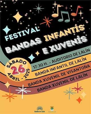 Fechas, información, programa, cartel, imágenes, mapa y ubicación de Festival de Bandas Infantis e Xuvenis   en  Lalín