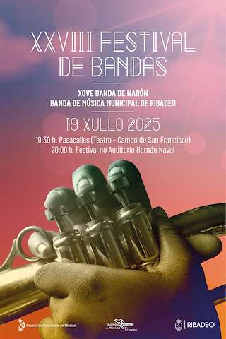 Fechas, información, programa, cartel, imágenes, mapa y ubicación de XXVIII Festival de Bandas  en  Ribadeo