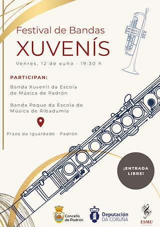 Fechas, información, programa, cartel, imágenes, mapa y ubicación de Festival de Bandas Xuvenís (2026)  en  Padrón