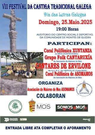 Fechas, información, programa, cartel, imágenes, mapa y ubicación de VIII Festival de Cantiga Tradicional Galega  en  Mos