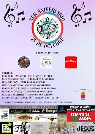Fechas, información, programa, cartel, imágenes, mapa y ubicación de Festival de Charangas (2025)  en  A Pobra de Trives